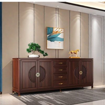 New Chinese Style Solid Wood Sideboard