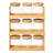 Rebrilliant Versatile 3-tier Bamboo Spice Rack And Pantry Organizer With 9 Glass Jars – Perfect For Countertop Storage In Kitchens To Keep Seasoning Containers Neatly Displayed And Easily Accessible
