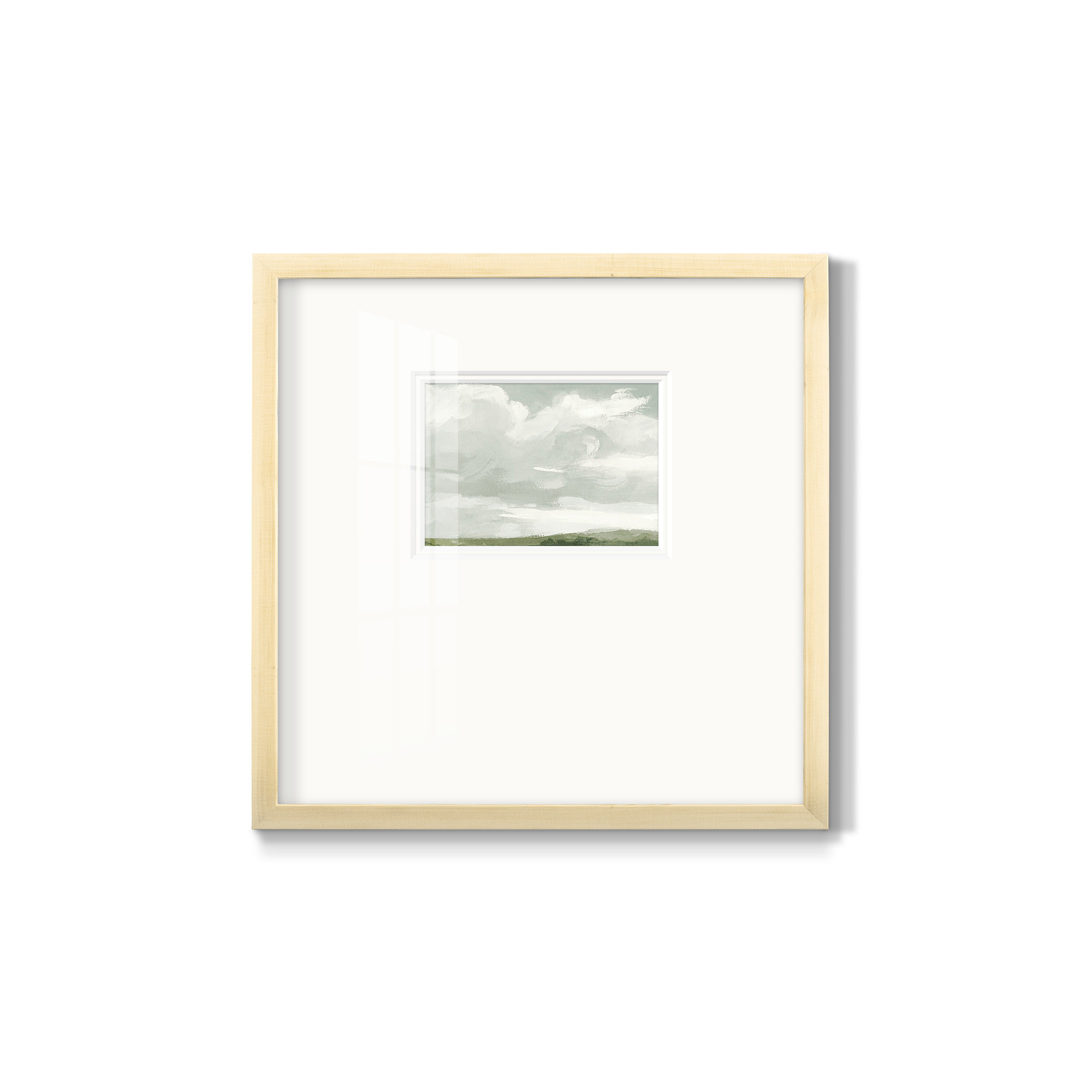 Gray Stone Sky III, 17" H x 17" W x 1.25" D, Natural