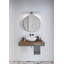 1-Light LED Brushed Steel Armed Sconce-747781582-747789166