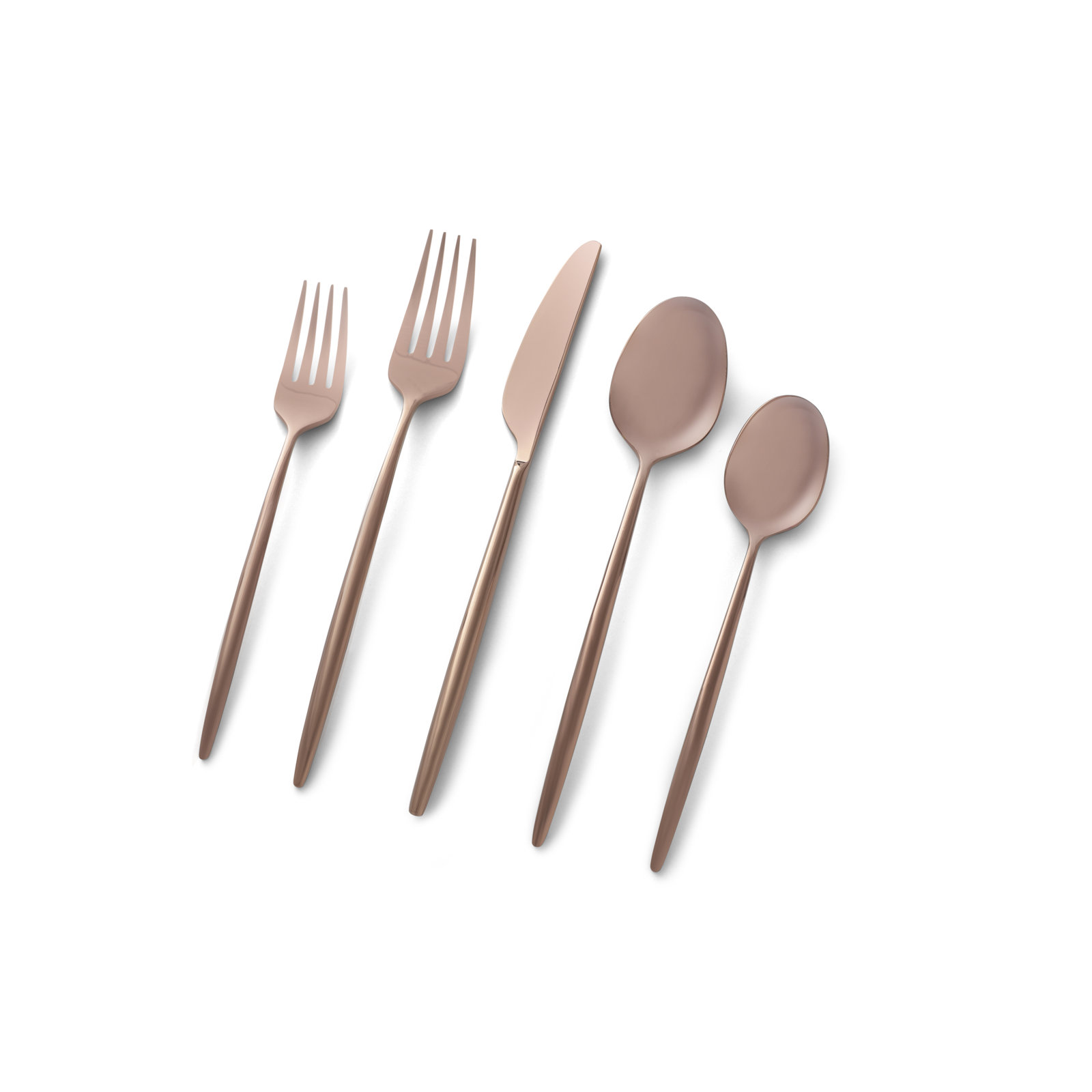 Barrona Stainless Steel Flatware, Copper