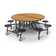 Palmer Hamilton 60'' Round Stool Cafeteria Table with Metal Frame