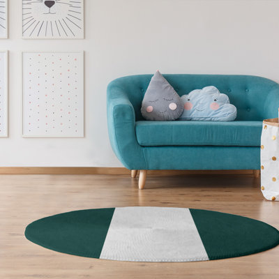 Tapis vert / blanc Oakland