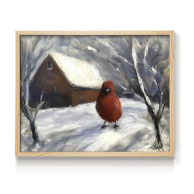 Art de Noël - DCxxxi - reproduction encadrée - réversible, H 11 po x l 14 po, Naturel