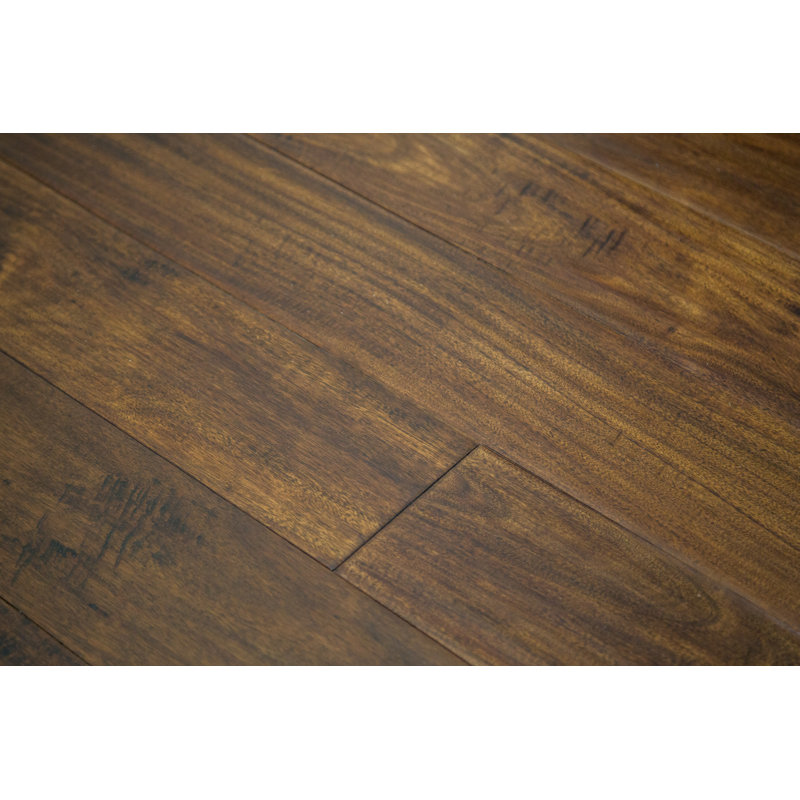 Parquet en bois d'ingénierie Acacia Ancona épaisseur 0,37 po x l 4,75 po x longueur variable