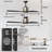 Avaris 52 in. Indoor Brushed Nickel Dual Mount Ceiling Fan with Integrated LED Light and Remote Included