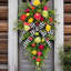 Couronne de printemps pour porte d'entrée