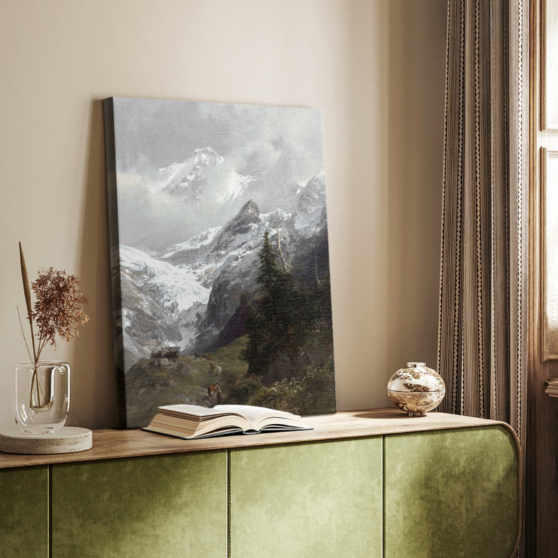 Paysage rétro CCxxxx - galerie Cavas, H 18 po x l 12 po