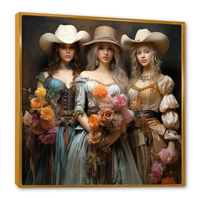 Western Cowgirls Heroines III - art mural