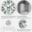 Branche d'eucalyptus sur fond blanc I - Horloge murale à motifs-1358036765