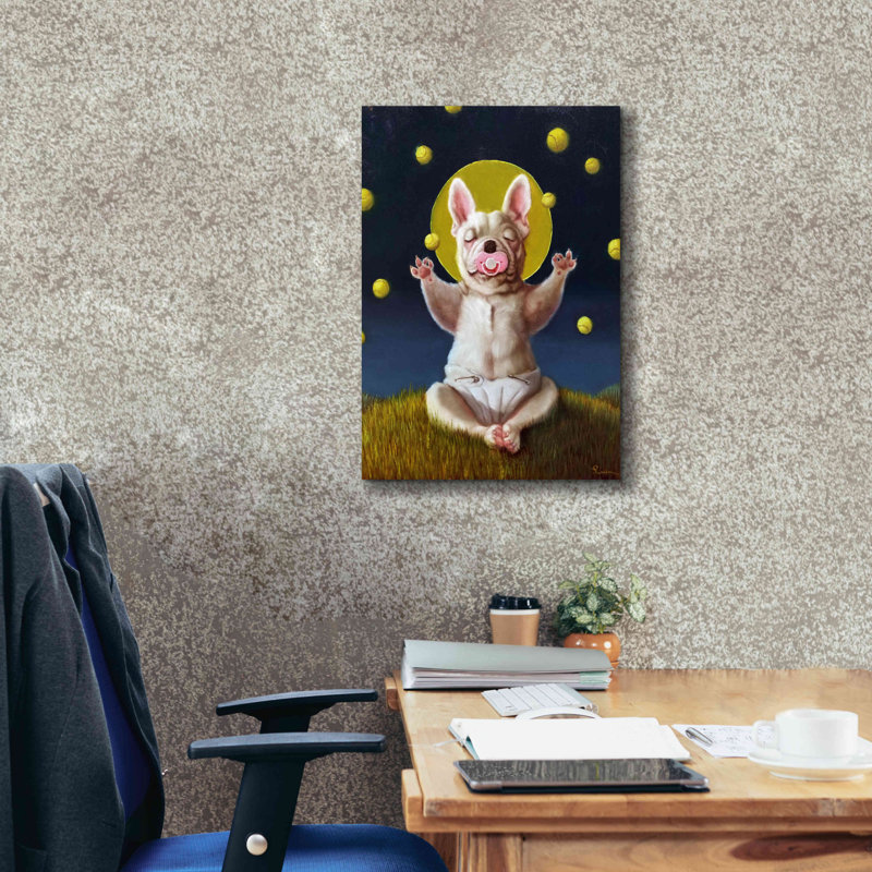 «Puppy Dreams» par Lucia Heffernan, H 26 po x l 18 po x P 0,75 po