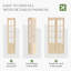 Porte pliante en verre et bois massif 8-Lite avec trousse de quincaillerie d'installation-117231257-117231265