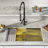 Tourner 32 x 19 Stainless Steel, Single Basin, Undermount Kitchen Workstation Sink-53540374
