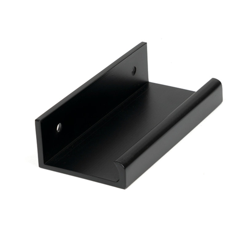 Polished Brass 50Mm Plain Edge Pull, 7 cm, Matt Black