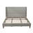 High Headboard Upholstered Bed, King Size Bed Frame, 12-Slat Support, Easy To Assemble,Light Gray , Chenille Cloth, No Box Spring Needed