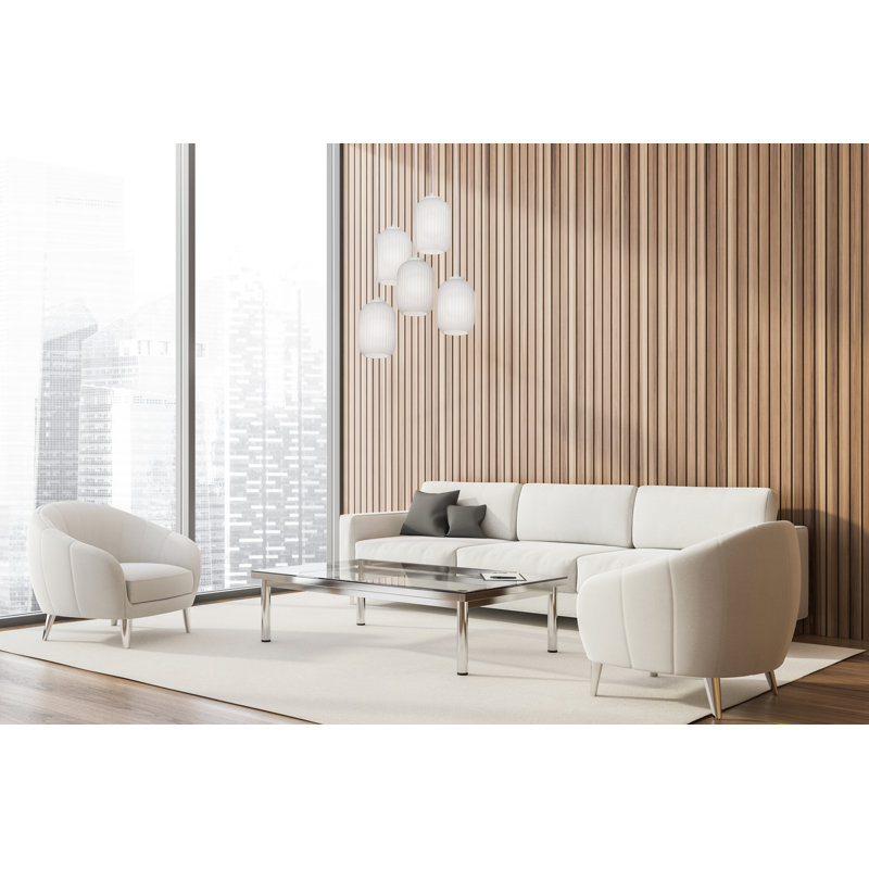 Darval 5 - Light White Cluster Pendant