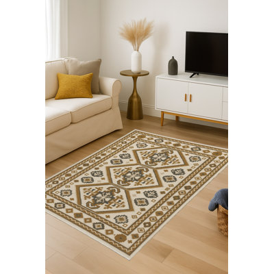 Tapis tissé crème Mosso