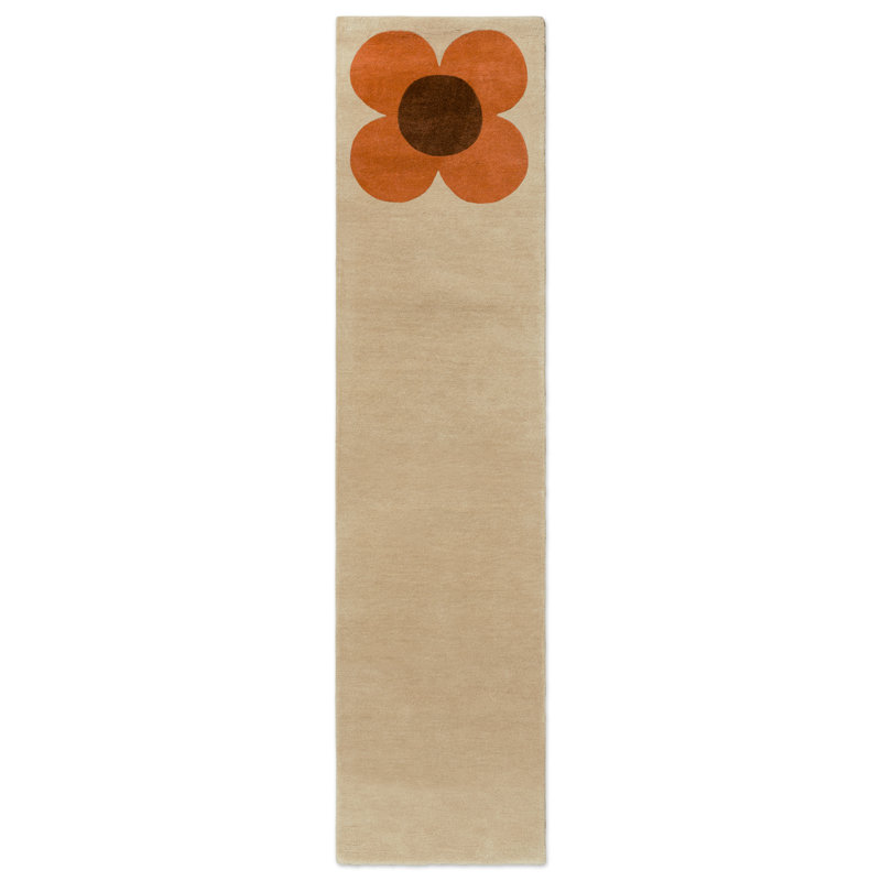 Hand Tufted Wool Floral Area Rug, Runner 2'4" x 9'10"