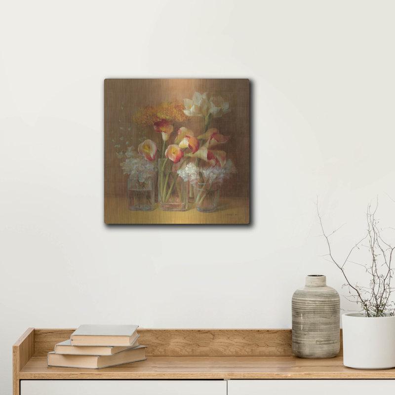 Winston Porter «Autumn Elegance» par Danhui Nai, art mural en métal, H 12 po x l 12 po