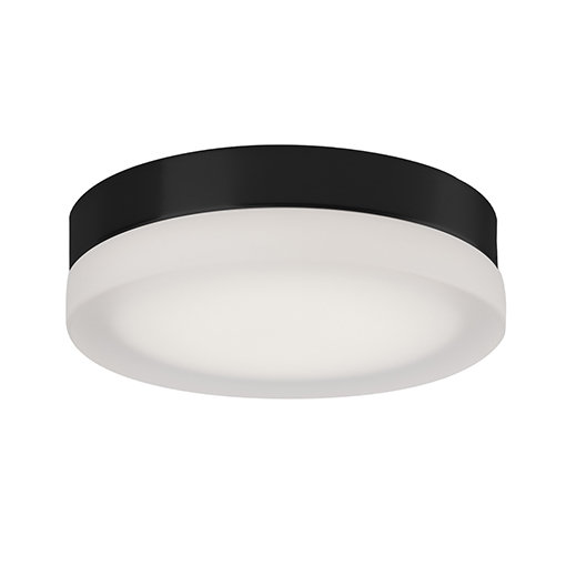 Bedford 1 - Light LED Flush Mount, Black/Frosted