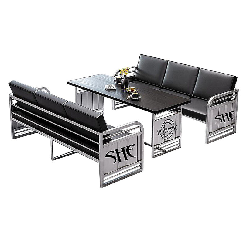 Ensemble de table de salle à manger de style industriel