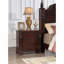 Table de chevet 2 tiroirs Lyndon G09400-N, cerise