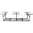 600 Lb. Loading 3X8ft Overhead Garage Storage Rack, 22''-40" Adjustable Ceiling, Reclaim Space Load, Maximize