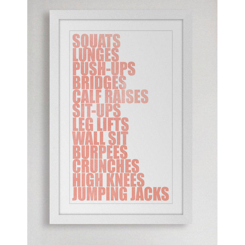 «Exercises» par Diana Alcala - reproduction d'art sur papier encadrée, H 24 po x l 16 po x P 1,5 po