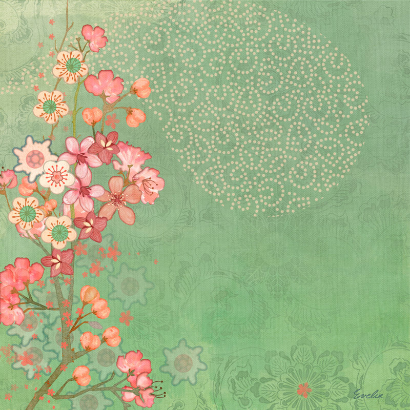 Tokyo Cherry III by Evelia Designs - Wrapped Canvas Print, 122cm H x 122cm W
