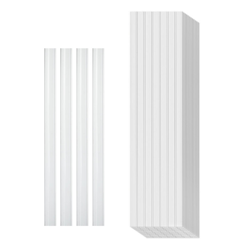Art3d Board and Batten Wall Panel Kit, 9.84'' W X 37.8" L Polystyrene Wainscoting Wall Panel for Interior Decoration(31 sq.ft./Case)