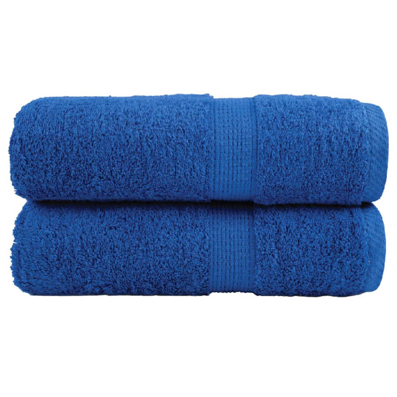 Premium Bath Towels SOLUND 2Pcs 600Gsm, Blue, Hand Towels - 2 Pack