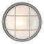 Double fixation Nauticis - cloison ronde de qualité marine - finition satinée - abat-jour en verre givré - incandescente - 10 po-133039818-133039820-133039822