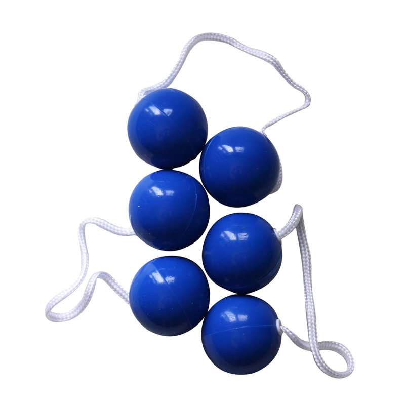 Boules jaunes, bleu