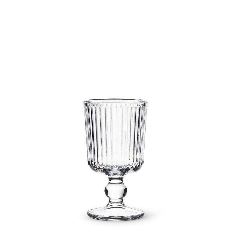 Optic Stemmed Cordial Glass