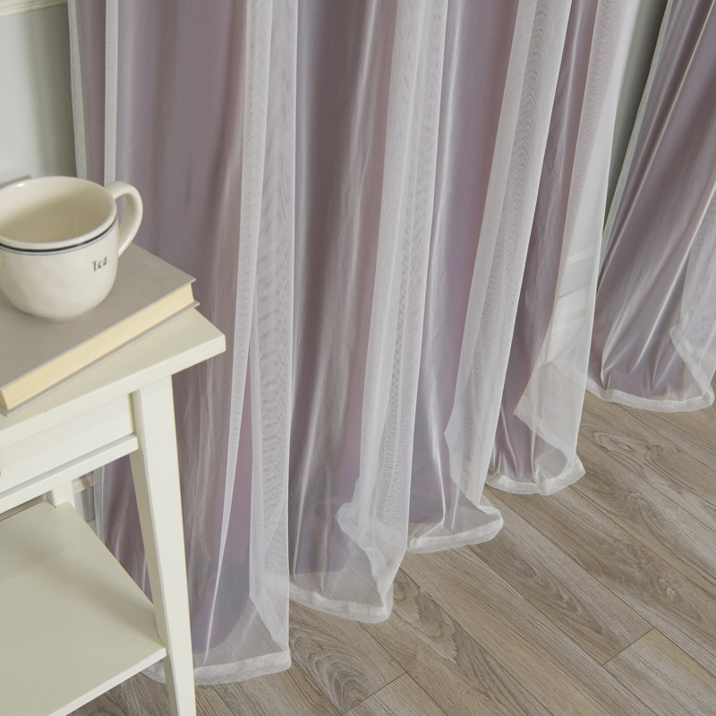 Panneau coulissant en polyester Natascha, l 52" x L 84", Bourgogne