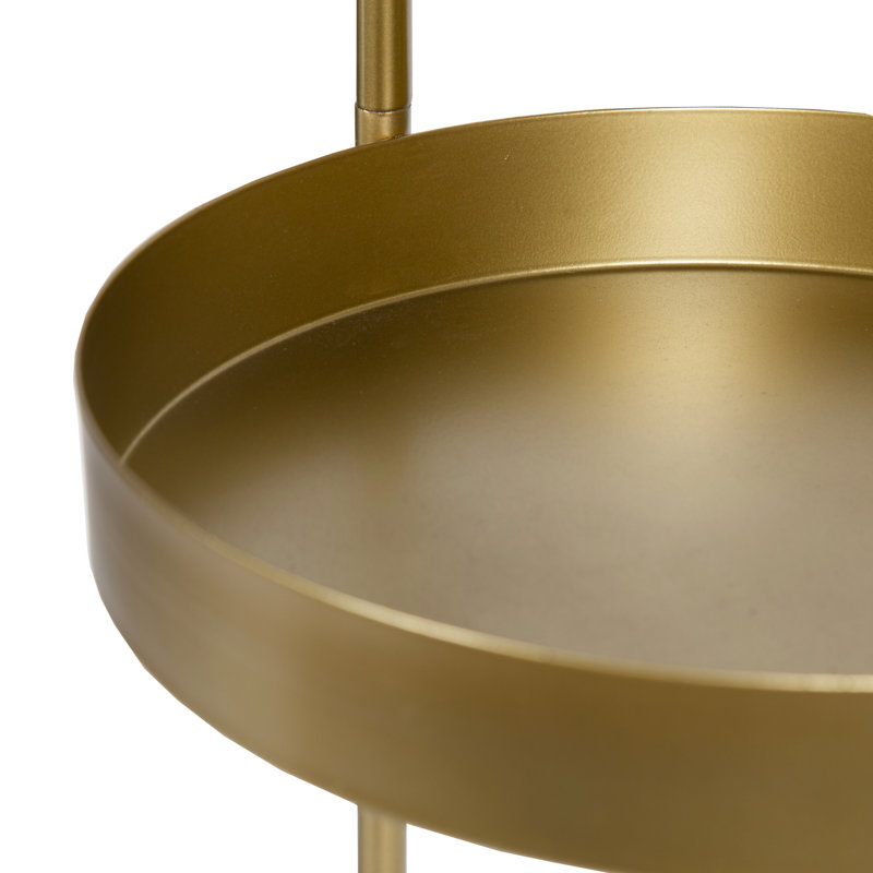Lofgren Plant Stand, Satin Gold, 30" H x 10" L x 10"D