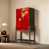 Rouge / noyer foncé