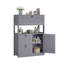 Armoire de rangement moderne à 3 tiroirs avec tablette réglable et présentoir ouvert-1472184486