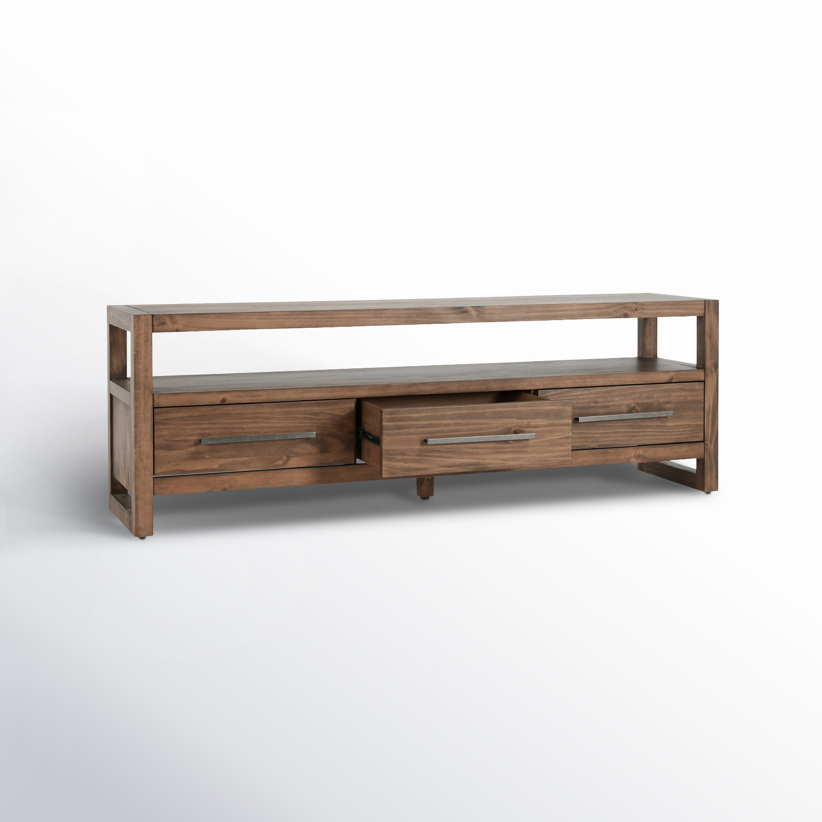 Modica Pine TV Stand, Honey Brown