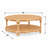 Tan Rattan Round Cocktail Coffee Table