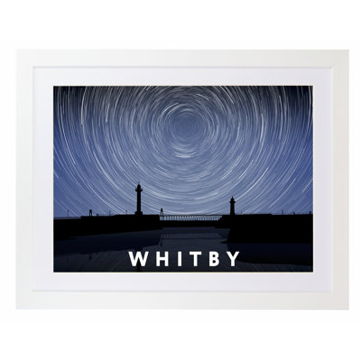 Whitby Night Timelapse 1 Piece Wall Art
