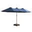 Parasol de marché rectangulaire 15 pi avec base-554117265