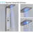 45'' Shower Panel with Fixed Shower Head-86553881