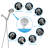 Topcraft Wall Mount 4.7-inch Multi-Function Hand Showerhead-114887182