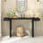 Large 60-Inch Console Table With Geometric Clean Lines Design, Stylish Entryway Table With Painted Finish And Adjustable Feet, Suitable For Living Room, Entryway, Hallway.-2126861825