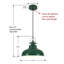 Luminaire suspendu vert pour îlot de cuisine, dôme pour îlot de cuisine, restaurant, café-119409653