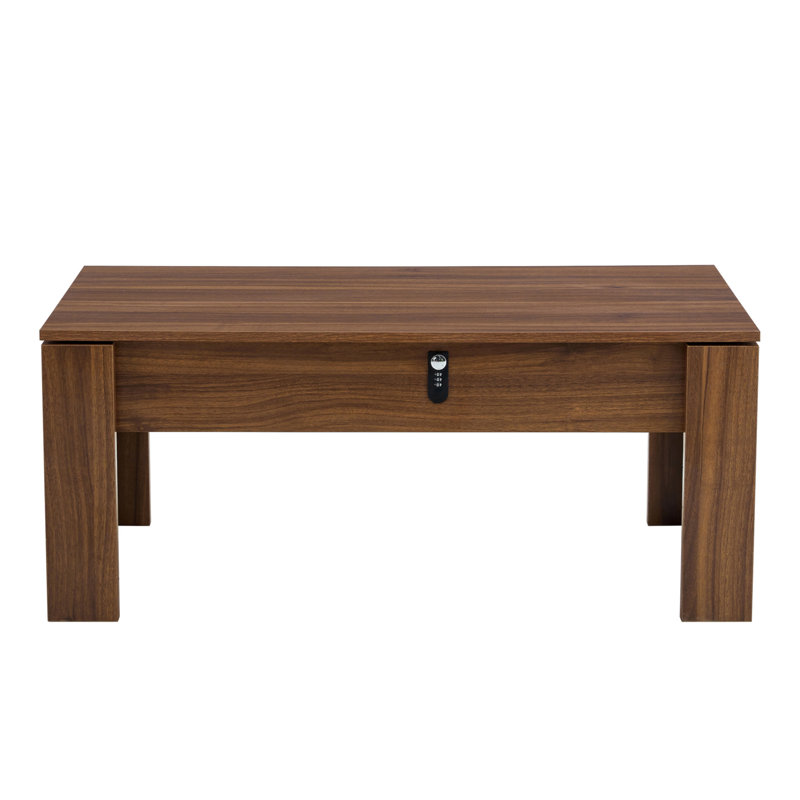 Multi-Functional MDF Combination-Lock Storage Table Designed For Firearms And Wine, Optimizing Space Efficiency.