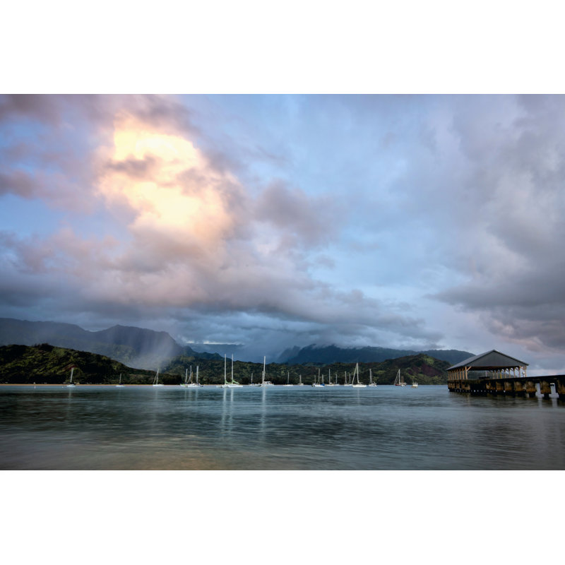 «Rains at Hanalei» par Danny Head - photographie sur toile tendue, H 12 po x l 18 po x P 1,25 po