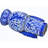 Early 19th Century Handmade Ceramic Vase W/ Blue Graphics & Expressionism