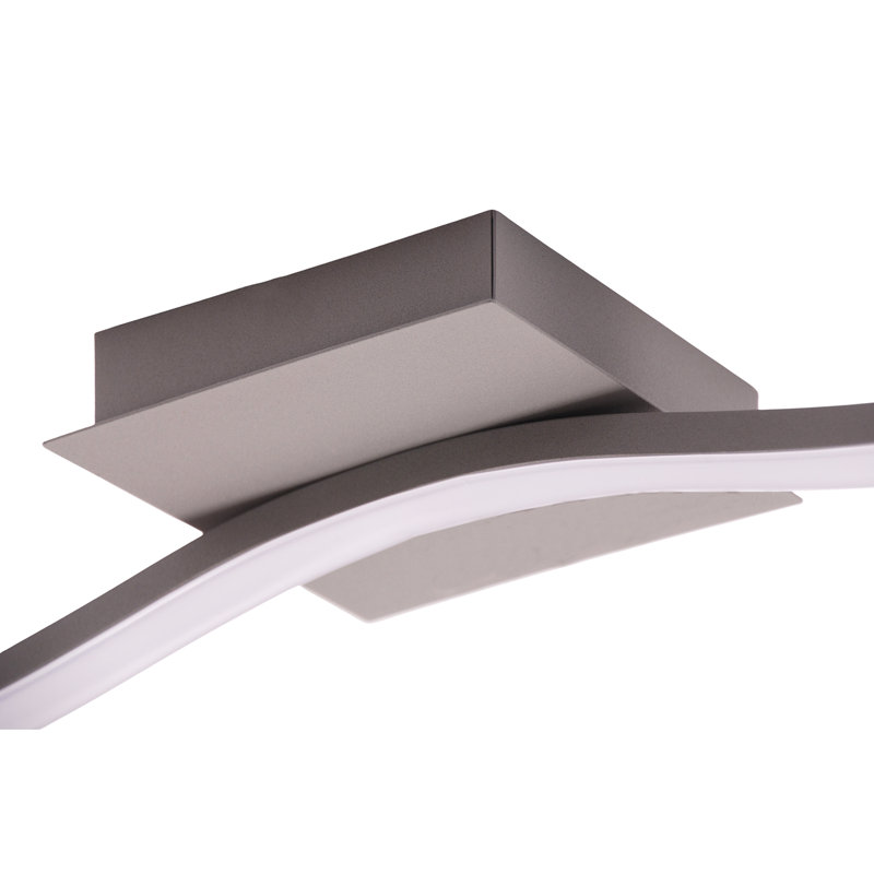 LED Semi Flush Mount, Nickel